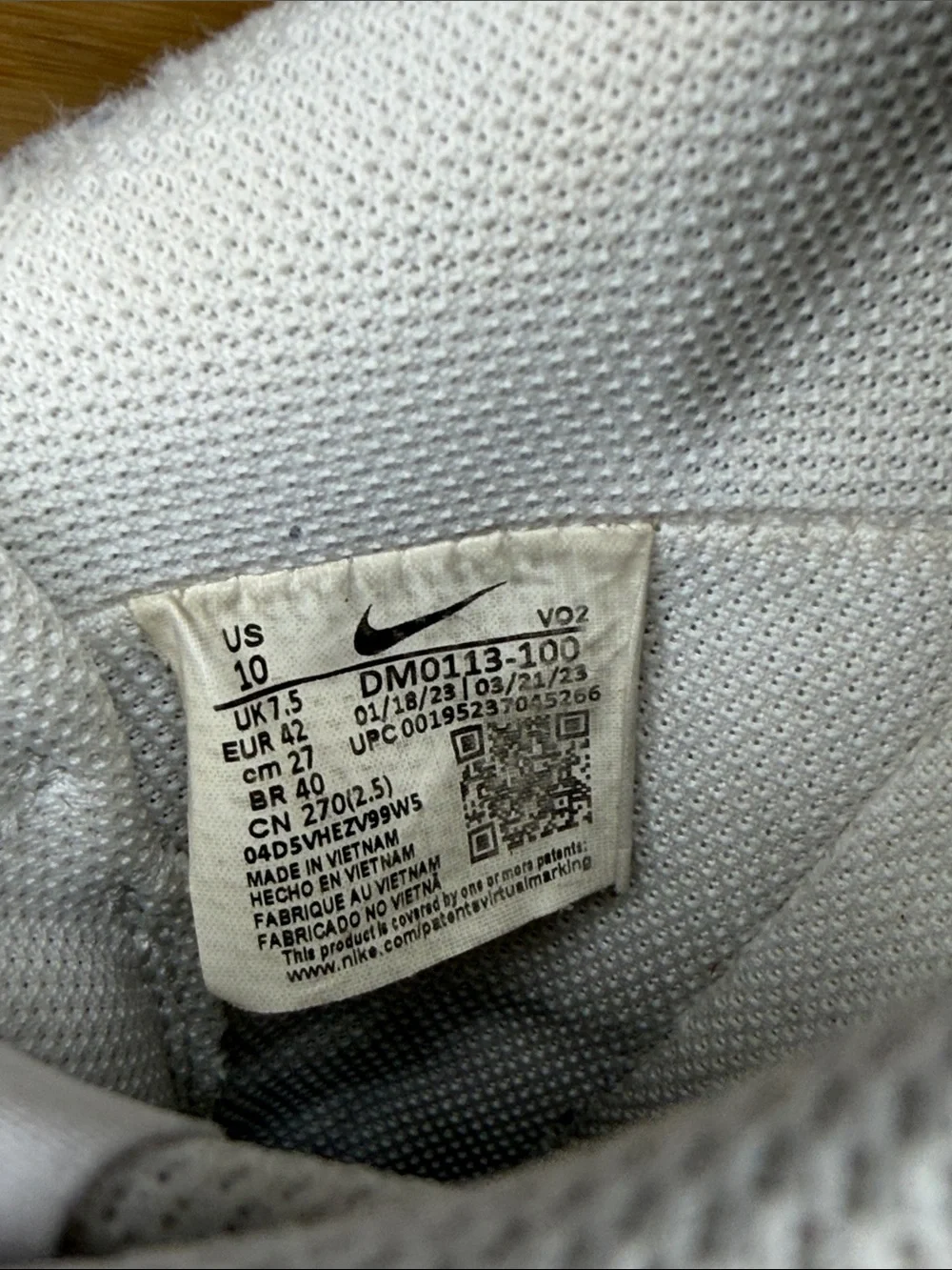 Nike Women’s White Low-Top Leather Sneakers